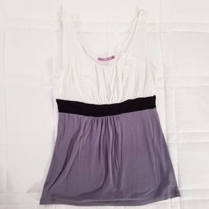 3/$45 | Smart Set Monochromatic White Grey Black Tank Top Shirt